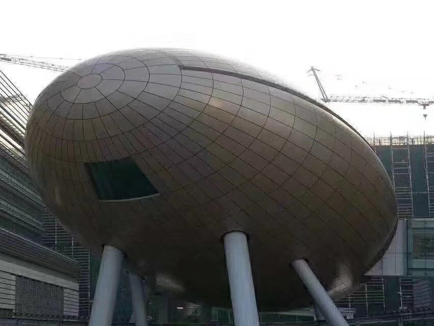 双曲铝单板幕墙效果